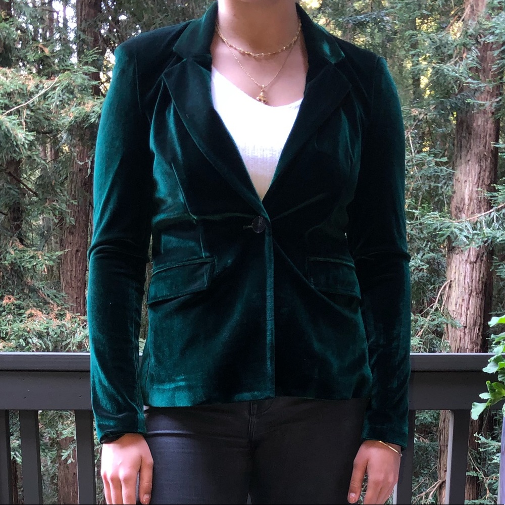 Velvet Green Blazer Central Park West!